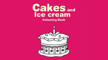 Free Printable Cakes and Ice Creams Colouring Book