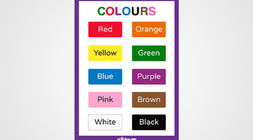 Colours Chart for Kids