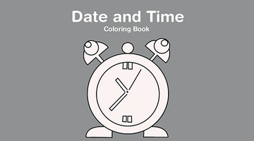 Free Printable Date and Time Colouring Book
