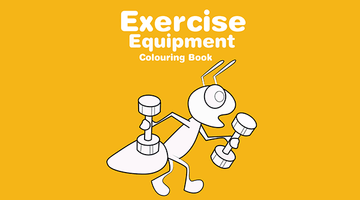 Free Printable Exercise Equipment Colouring Book