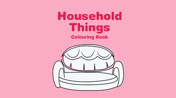 Free Printable Household Things Colouring Book