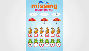 Free Printable Missing Number Worksheet for Kids