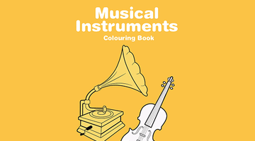 Free Printable Musical Instruments Colouring Book