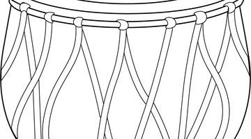 Rajastan Nagara Drum Colouring Page | Free Colouring Book for Children