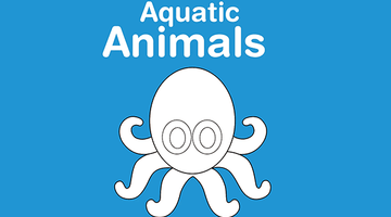 Free Printable Aquatic Animals Colouring Book