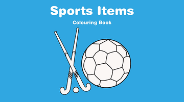 Free Printable Sports Items Colouring Book