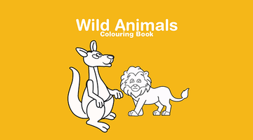 Free Printable Wild Animals Colouring Book