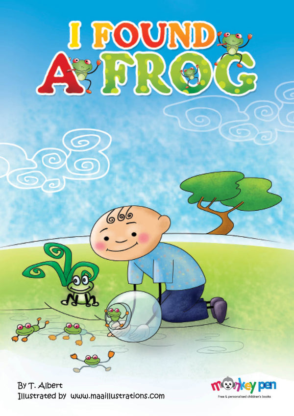 I Found A Frog - Free Children's Story book Coverpage