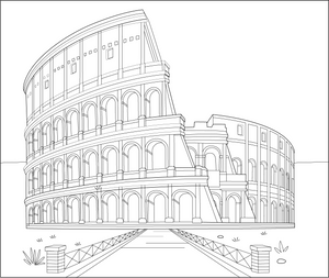 Colosseum Coloring Page – fun and educational printable for children