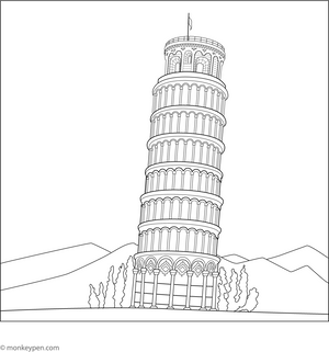 Eiffel Tower Coloring Page– fun and educational printable for children