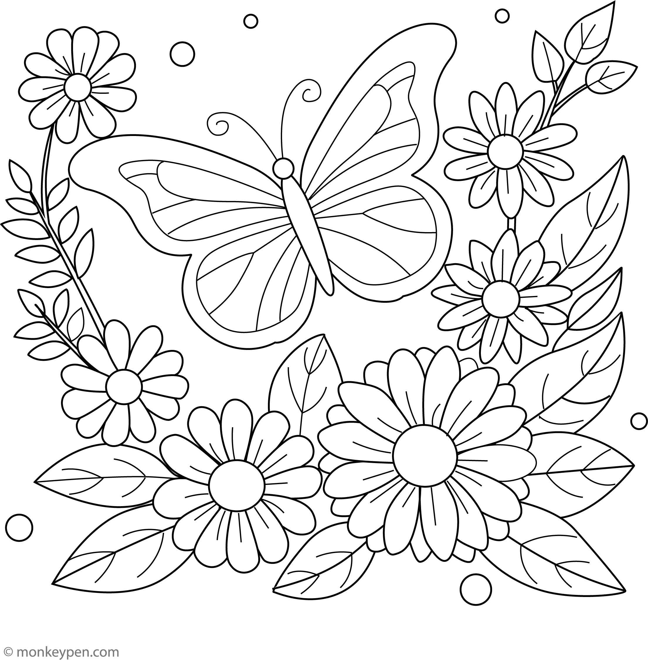 Butterfly Coluring Easy Butterfly Coloring Pages Simple Coloring Pages For Kids