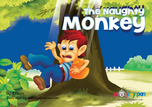 The Naughty Monkey - Free Children's Story book Coverpage