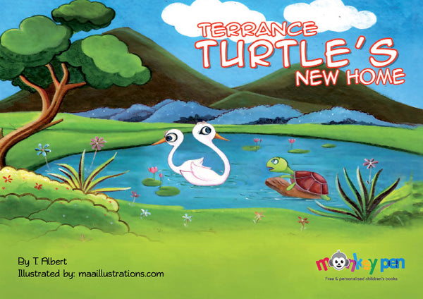 Terrance Turtle's New Home - Free Children's Story book Coverpage