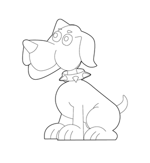 Dog coloring page – fun and educational printable for children