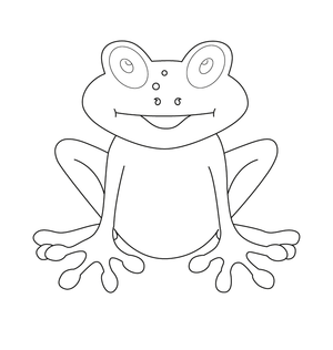Frog Coloring page – fun and educational printable for children