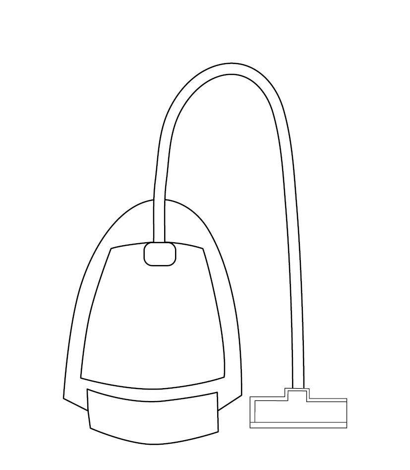 Vacuum Coloring Page Free Household Coloring Pages