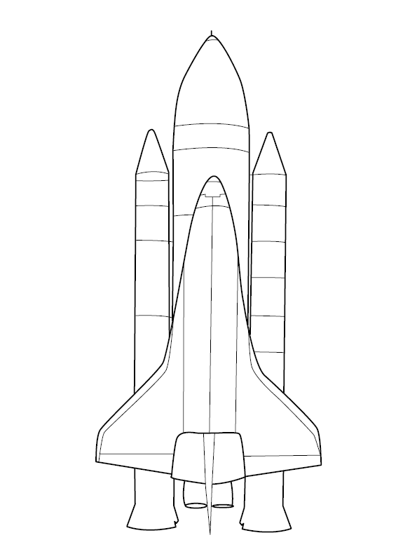 Rocket Coloring Image