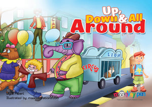 Up And Down And All Around - Free Children's Story book Coverpage