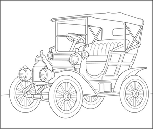 Classic Roadster coloring page – fun and educational printable for children