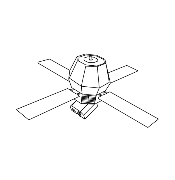 Satellite technological coloring page – fun and educational printable for children