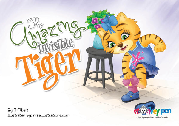 The Amazing Invisible Tiger - Free Children's Story book Coverpage