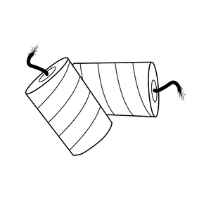 Free  Fire Cracker coloring page – fun and educational printable for children