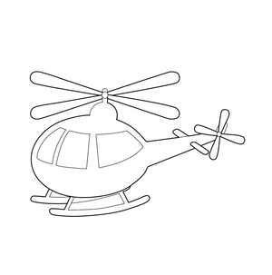 Helicopter Coloring page – fun and educational printable for children