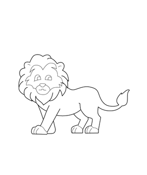 Lion  For Kids coloring page – fun and educational printable for children