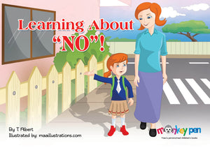 Learning About "No" - Free Children's Story book Coverpage