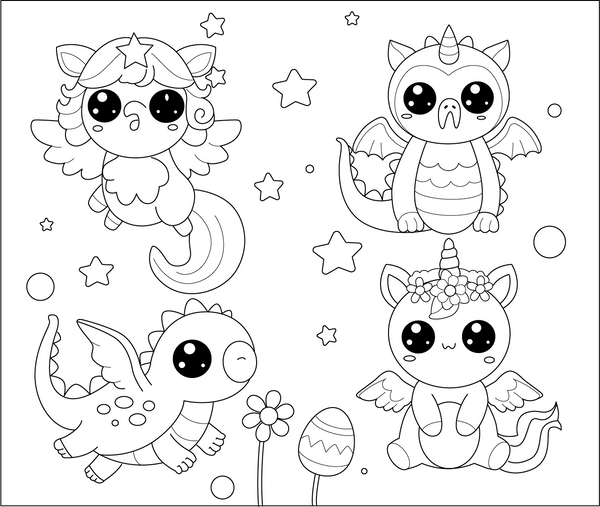 Kawaii Coloring Book