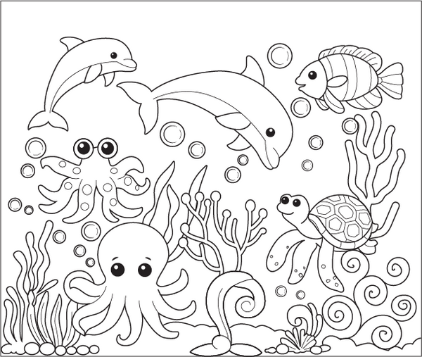 Nature Coloring Book