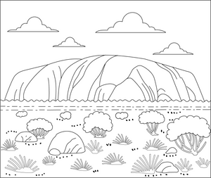 Ayers Rock Coloring Page – fun and educational printable for children