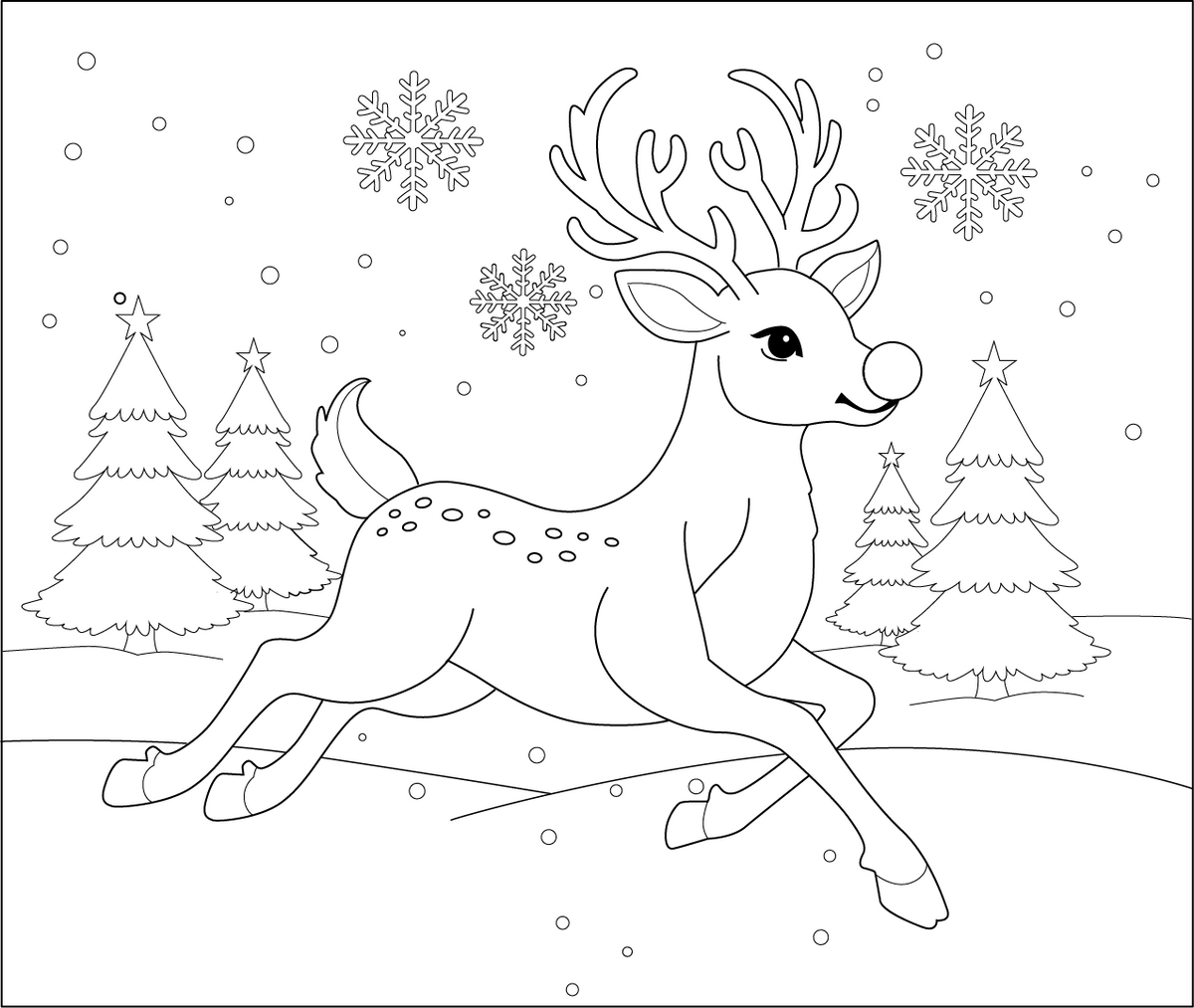 Free Christmas Coloring Book PDF Download