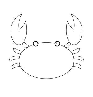 Crab Coloring Page  – fun and educational printable for children