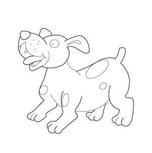 Dog coloring page – fun and educational printable for children