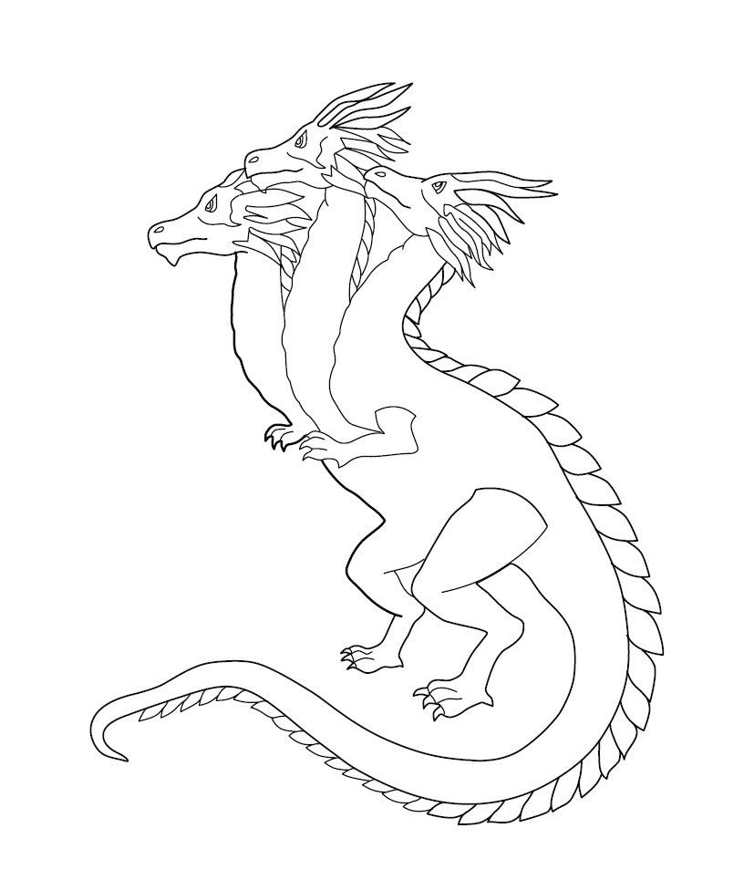 Poly Dragon Colouring In Dragon Colouring