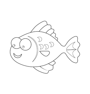 Goldfish Coloring page – fun and educational printable for children