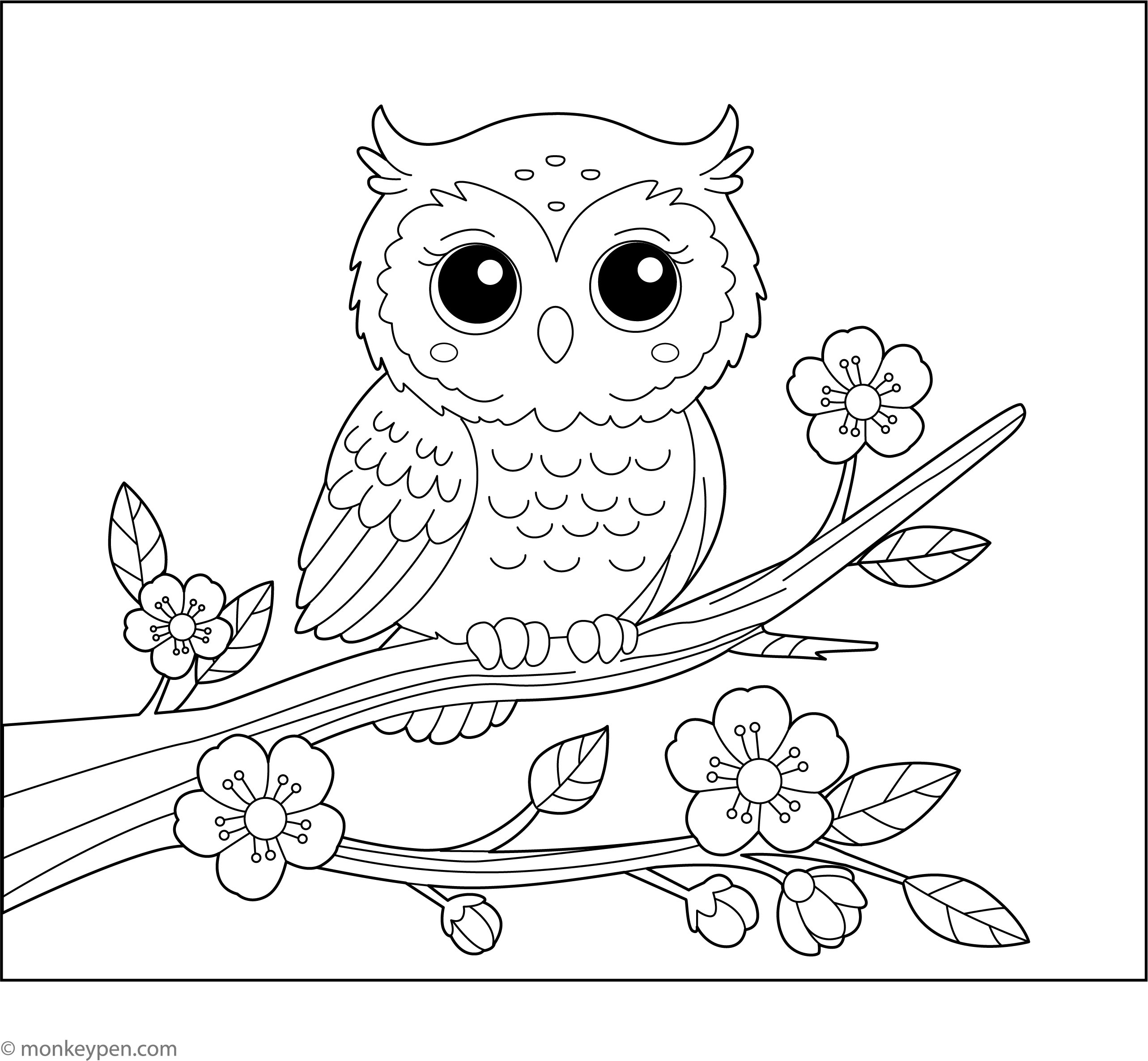 Owl Coloring Pages Owl Coloring Pages