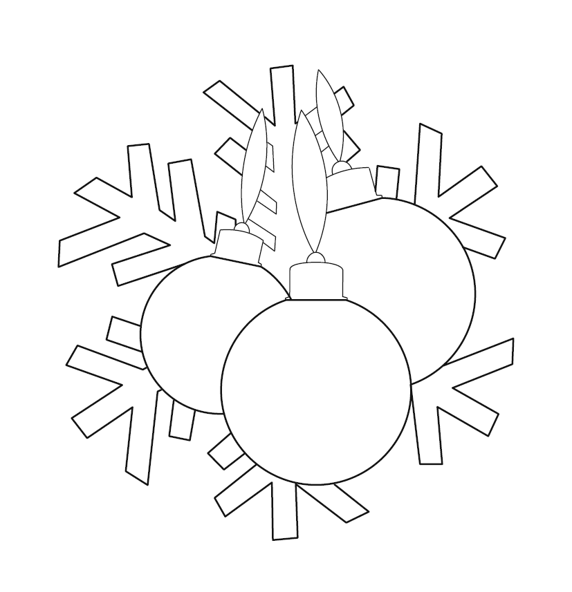 Free Decorative Items Coloring Picture