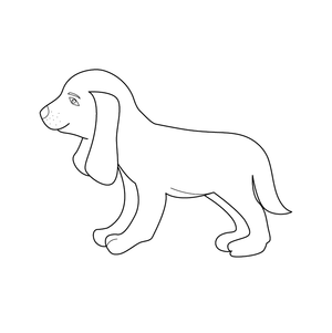 Free Dog coloring page – fun and educational printable for children