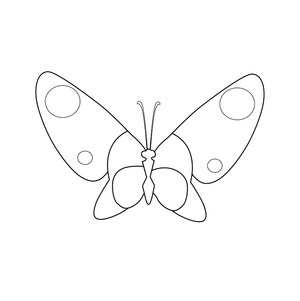Butterfly  coloring page – fun and educational printable for children