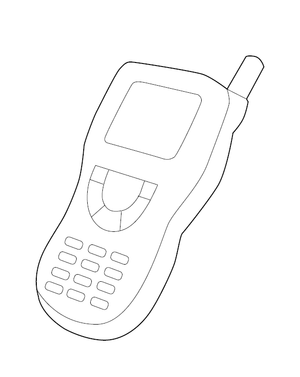 Walkie Talkie Coloring Page