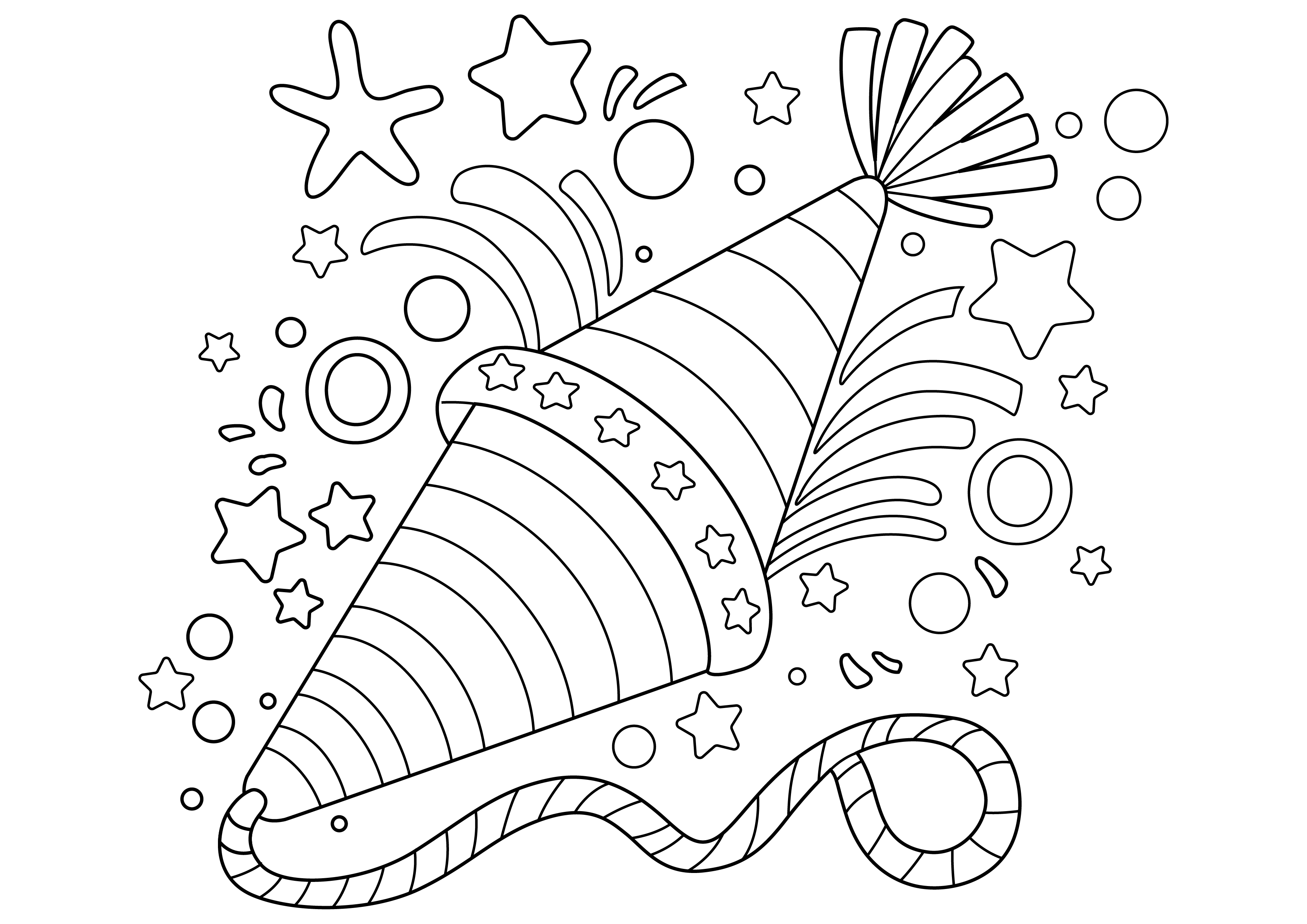 Party Zone Coluring In Party Coloring Page