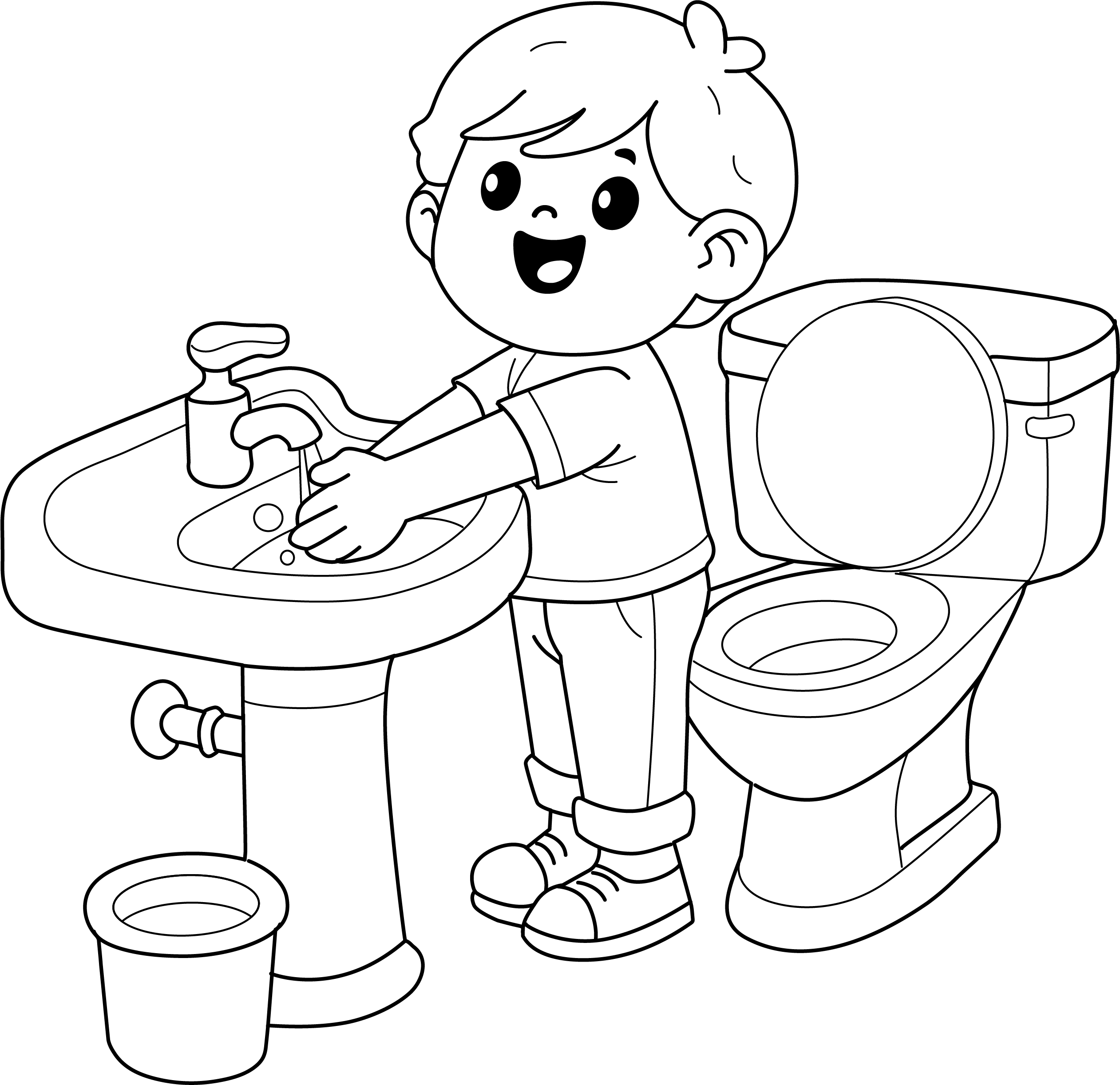 Hygiene Coloring Sheets Rag Printable Personal Hygiene Coloring Page