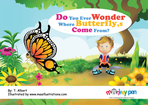 Do You Wonder Where Butterflies Come From? - Free Children's Story book Coverpage