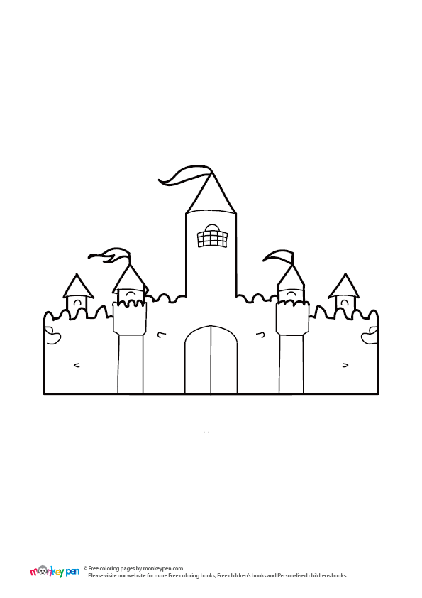 Castle Coloring Image