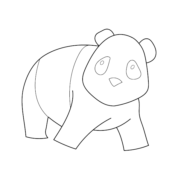 Panda Coloring Picture