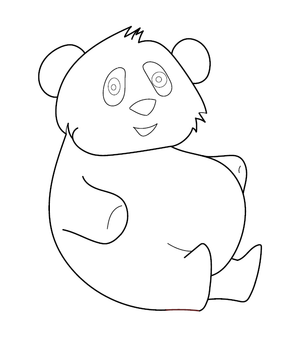 Bear Coloring Image for Kids