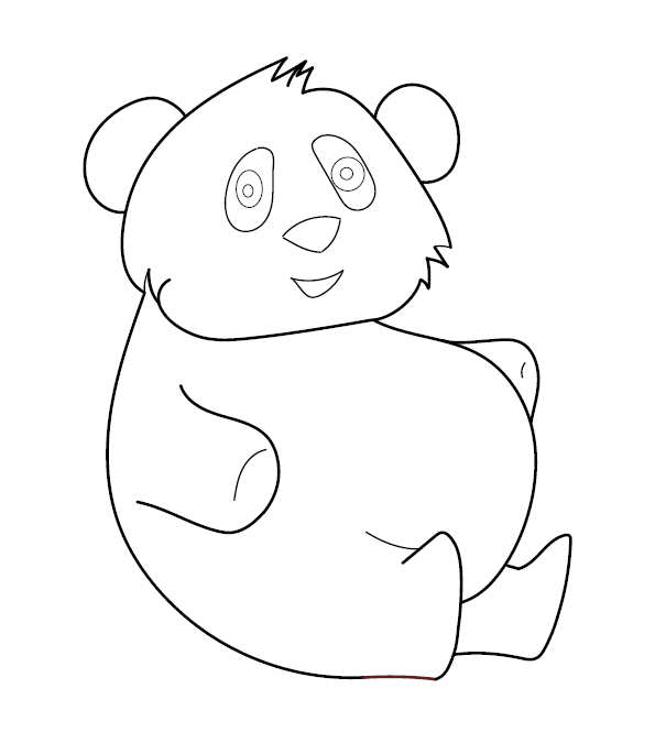 Bear Coloring Image for Kids