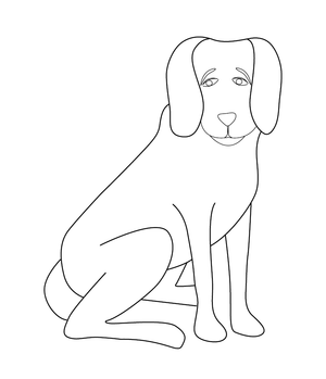 Free Dog coloring page – fun and educational printable for children